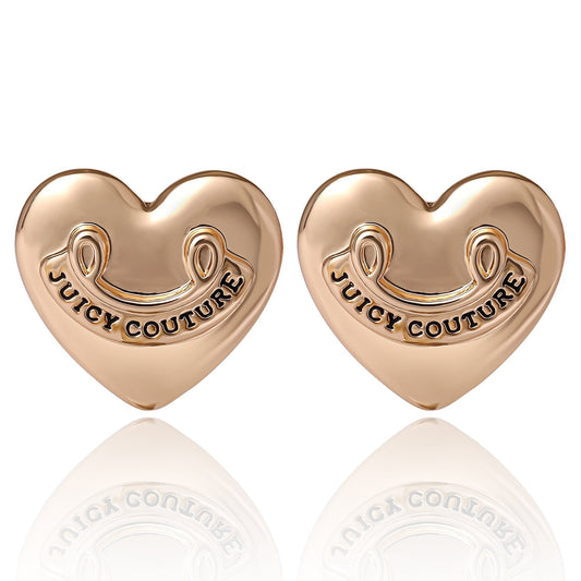 Heart Stud Earrings - Goldtone - Juicy Couture