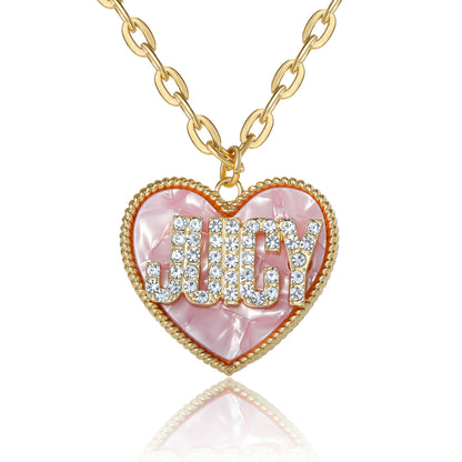 BABY Heart Pendant Necklace - Goldtone - Juicy Couture