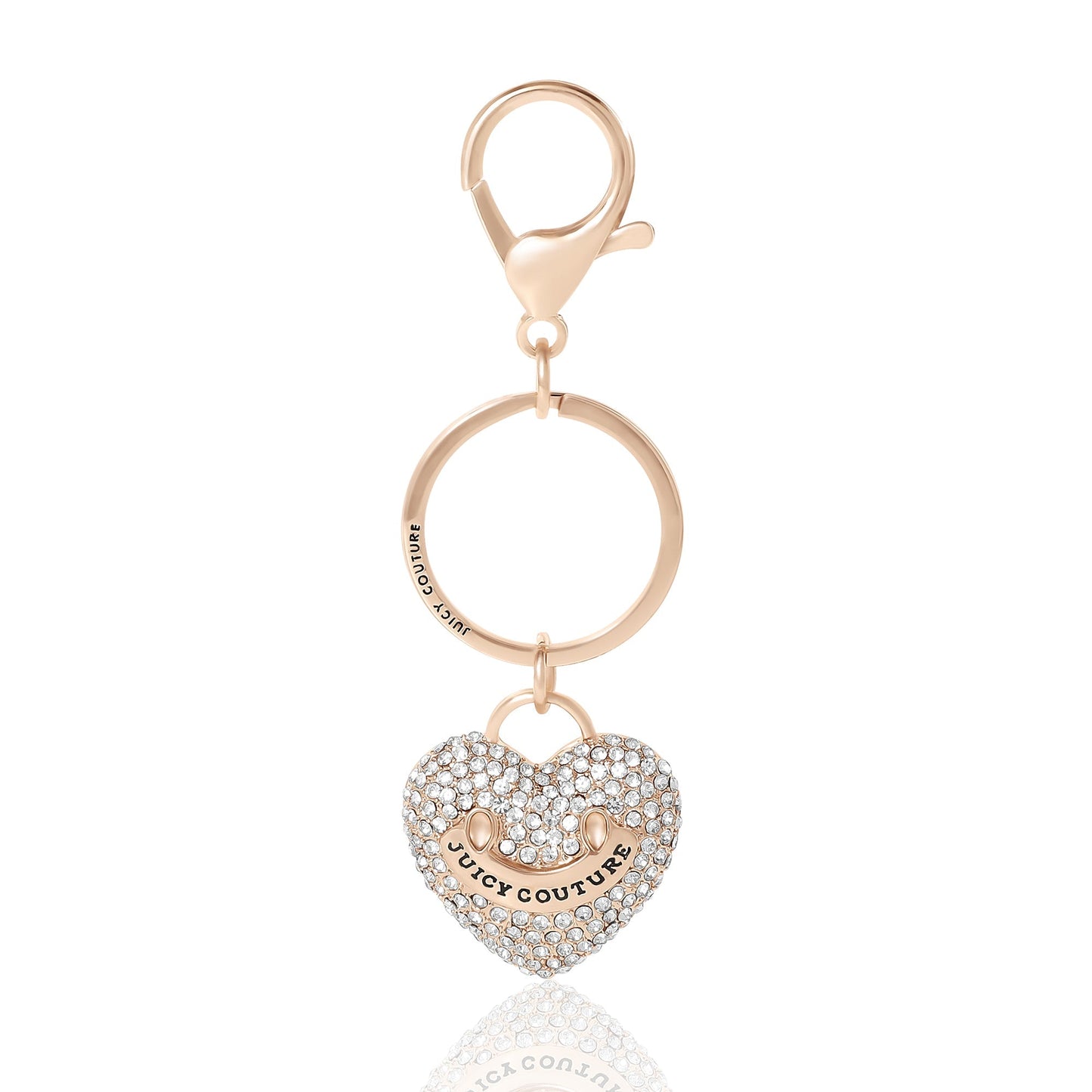 Heart Keychain Bag Charm - Goldtone - Juicy Couture