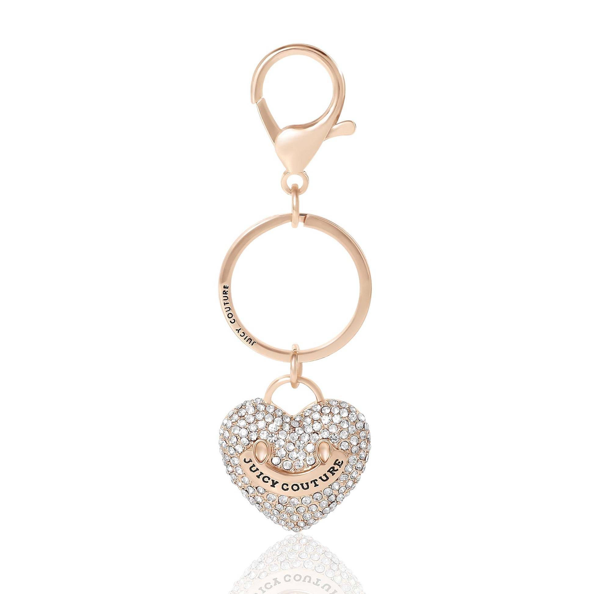 Heart Keychain Bag Charm - Goldtone - Juicy Couture