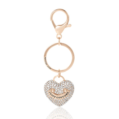 Heart Keychain Bag Charm - Goldtone - Juicy Couture