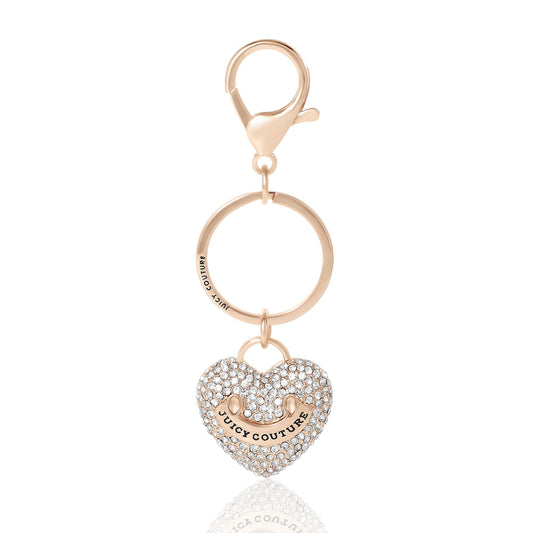 Heart Keychain Bag Charm - Goldtone - Juicy Couture