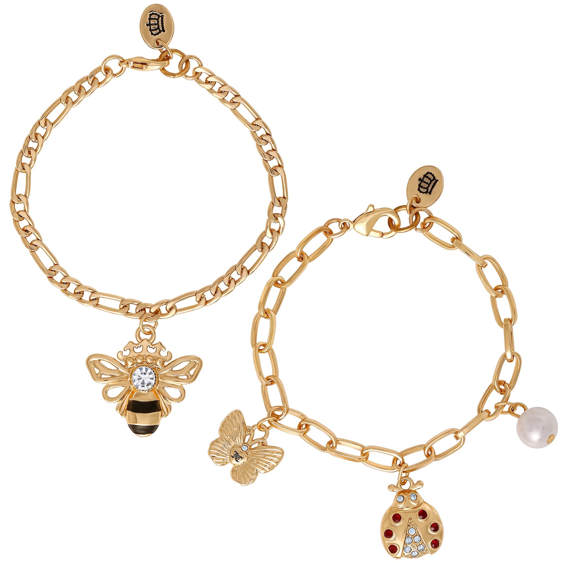 Gold-Tone Charm Bracelet Duo - Goldtone - Juicy Couture