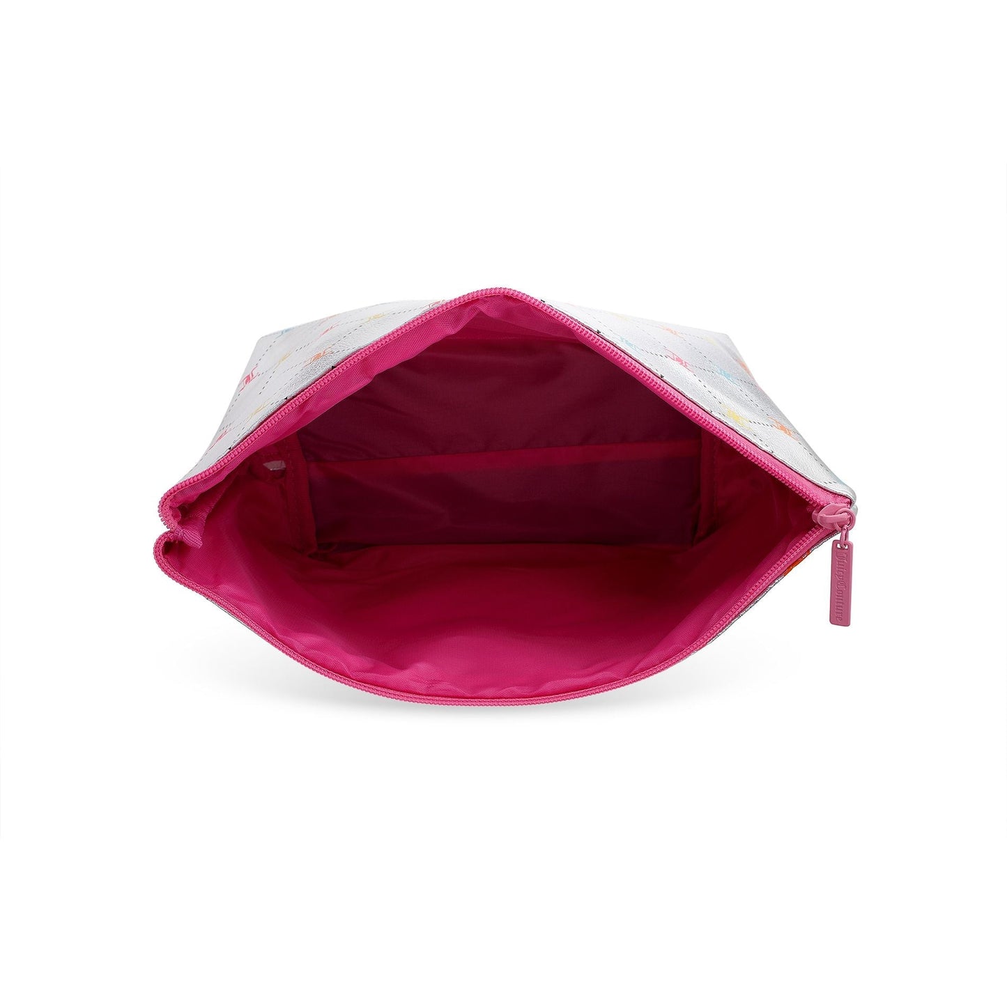 Wedge Makeup Bag - Silver Multi - Juicy Couture